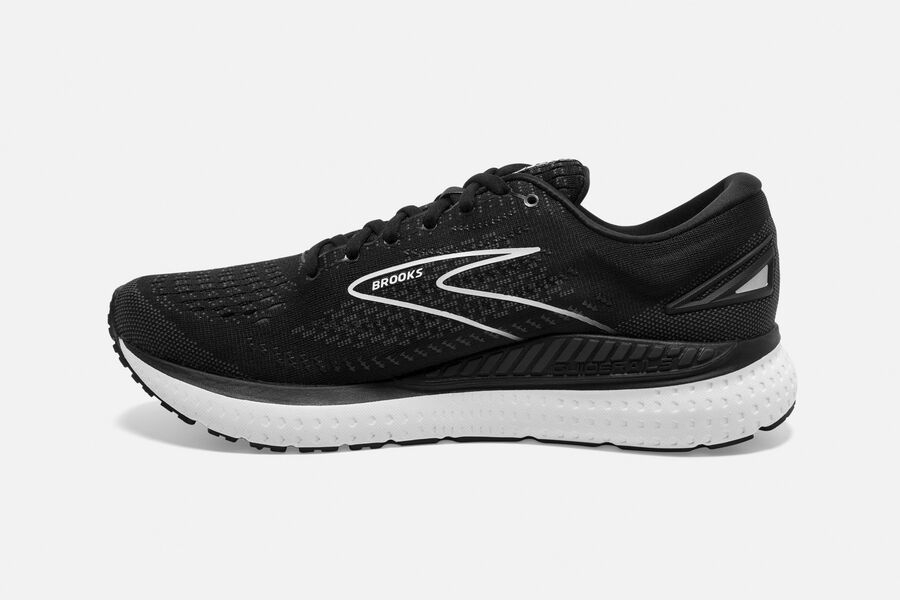 Brooks Running Shoes - Glycerin GTS 19 Road Womens - Black/White - OFM-710632